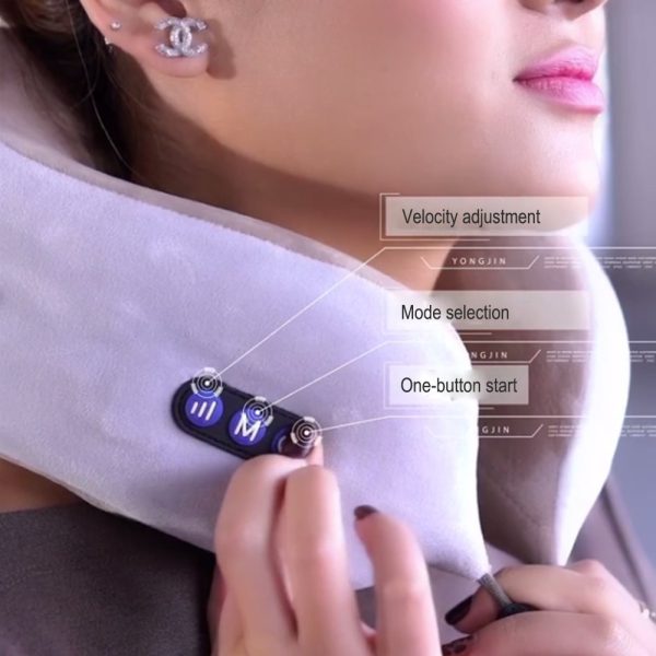 Neck Cushion Massager – USB Charging Massage Pillow