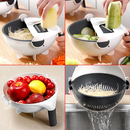 6 In 1 Multifunctional Slicer Potato Masher Manual Drain Basket